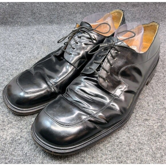 Mezlan Alcoy 17864 Men’s Size 15 Black Leather Dress Shoes Made in Spain